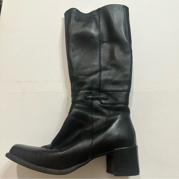 Naturalizer Women’s Black Heeled Zip-Up Leather Boots Fall Academia Size 8.5 M - Picture 7 of 14